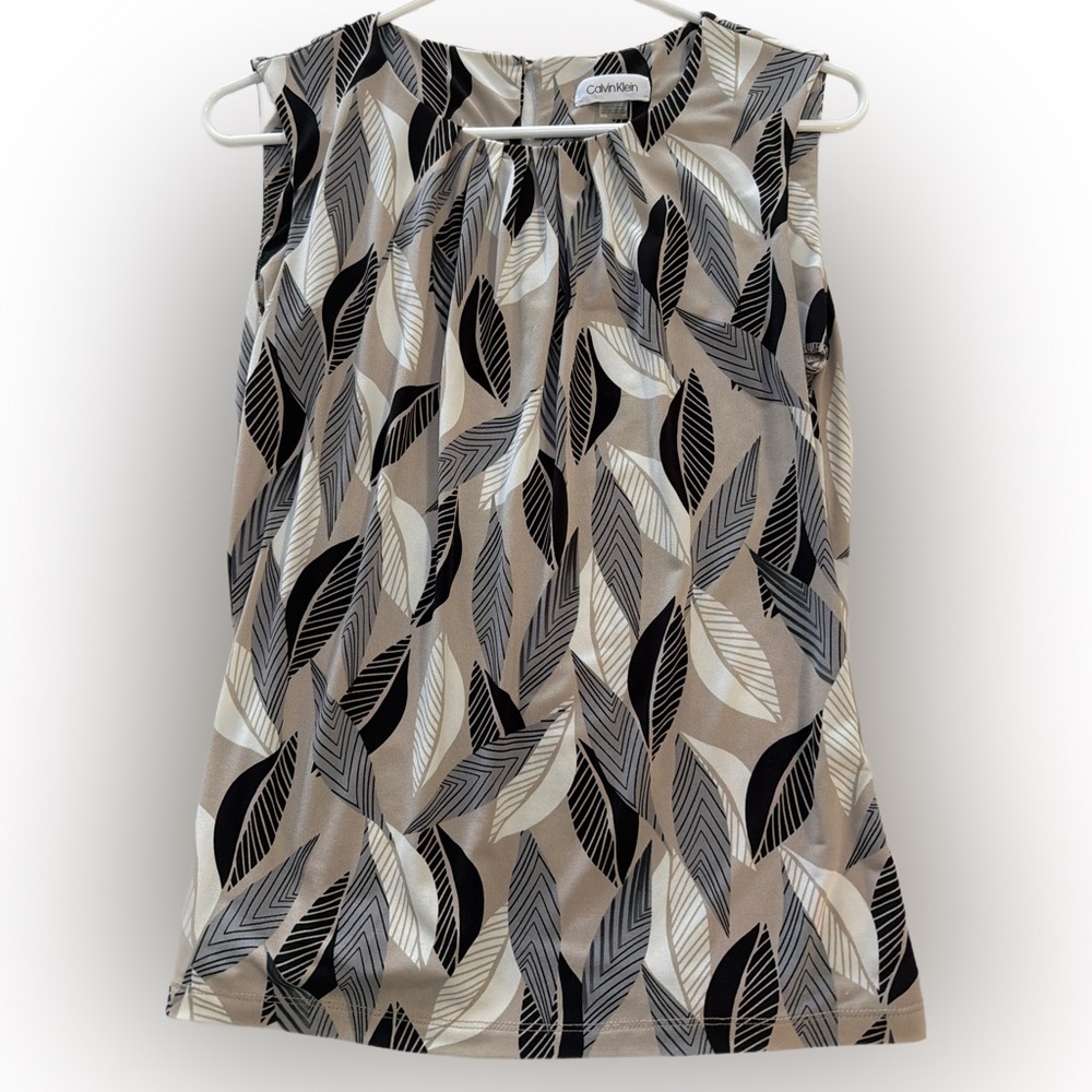 Calvin Klein Monochrome Patterned Top